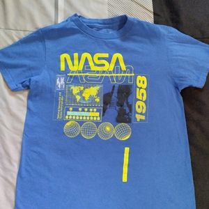 Boy's Blue Short Sleeve NASA Graphic T-Shirt